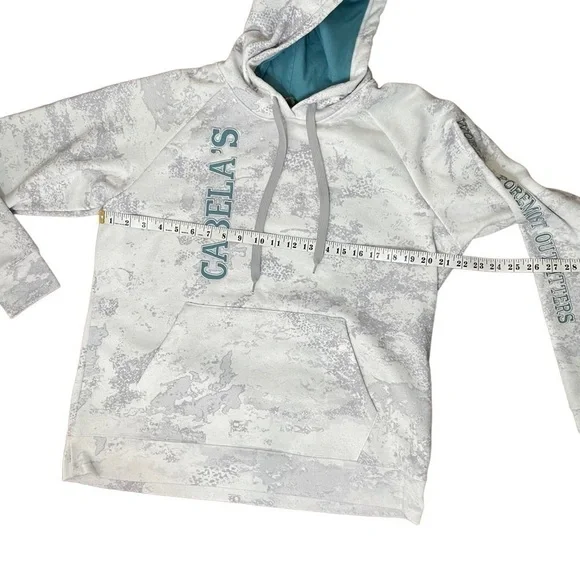 Cabela’s White and Grey Hoodie Size Large - Picture 9 of 9